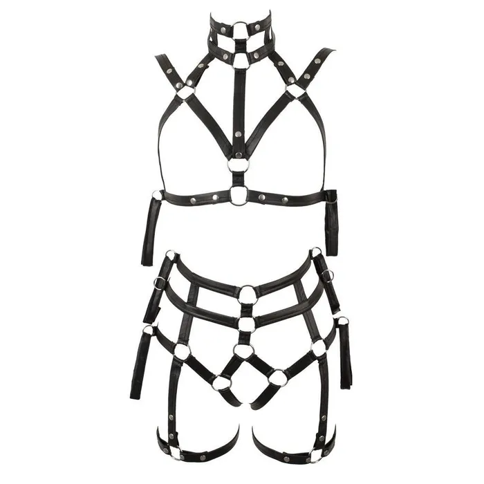 2 Piece Matt Look Bondage Set Size SM Bad Kitty Couples 2 Piece Matt Look Bondage Set Size SM Bad Kitty Couples