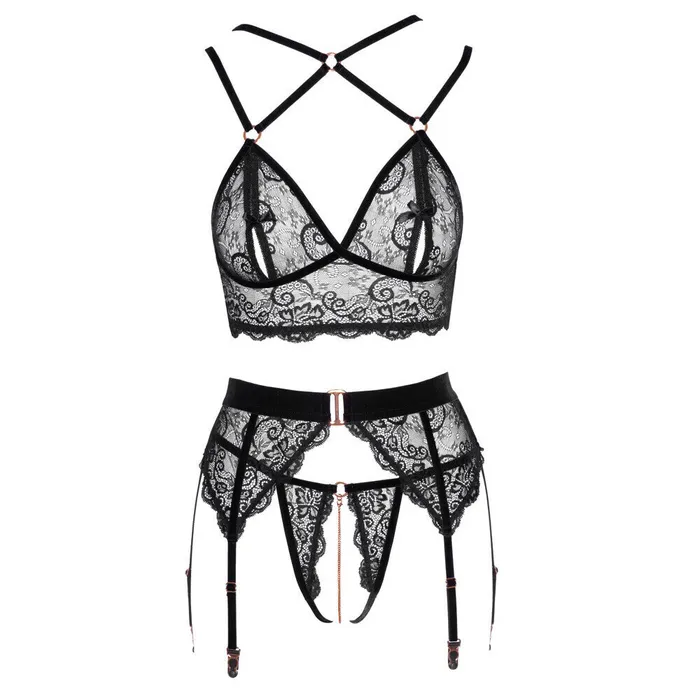 Abierta Fina Lacey Open Suspender Set Size Medium Abierta Fina Male Sex Toys Abierta Fina Lacey Open Suspender Set Size Medium Abierta Fina Male Sex Toys