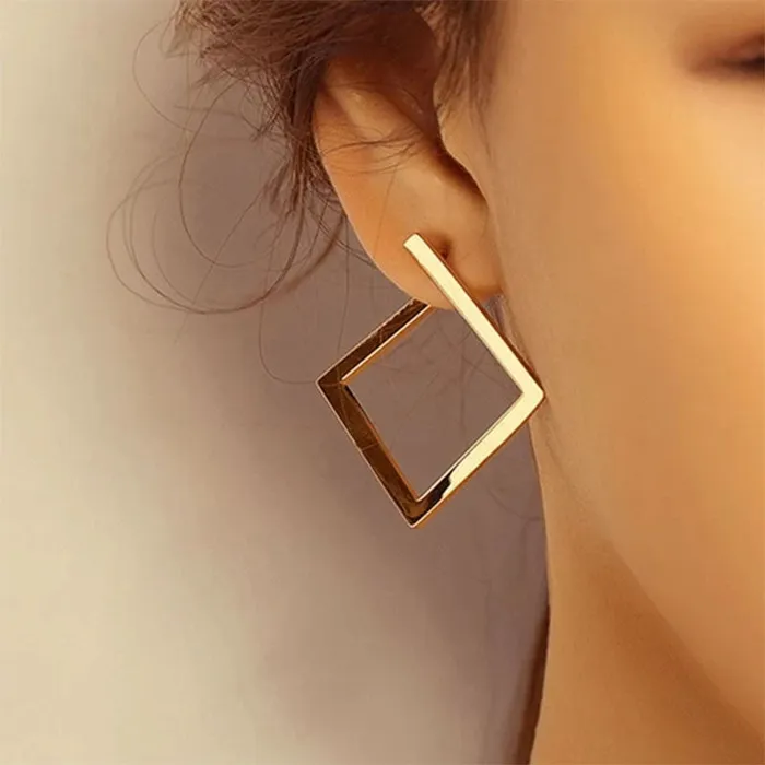 Anal DB Global Surplus Retro Minimalist Square Earrings Irregular Stud Earrings New Exaggerated Cold Wind Fashion Earring for Women Opening Accessories Anal DB Global Surplus Retro Minimalist Square Earrings Irregular Stud Earrings New Exaggerated Cold Wind Fashion Earring for Women Opening Accessories