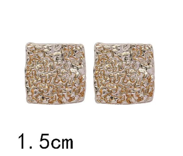 Anal DB Global Surplus Retro Minimalist Square Earrings Irregular Stud Earrings New Exaggerated Cold Wind Fashion Earring for Women Opening Accessories Anal DB Global Surplus Retro Minimalist Square Earrings Irregular Stud Earrings New Exaggerated Cold Wind Fashion Earring for Women Opening Accessories