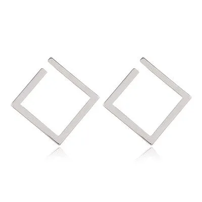 Anal DB Global Surplus Retro Minimalist Square Earrings Irregular Stud Earrings New Exaggerated Cold Wind Fashion Earring for Women Opening Accessories Anal DB Global Surplus Retro Minimalist Square Earrings Irregular Stud Earrings New Exaggerated Cold Wind Fashion Earring for Women Opening Accessories