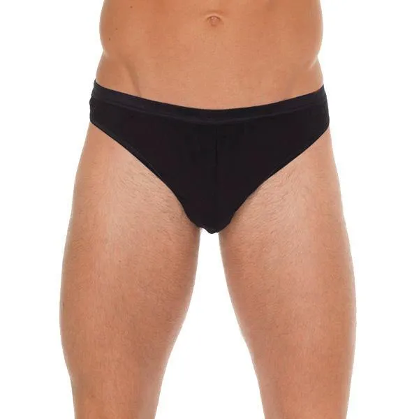 Anal Rimba Mens Black Cotton GString