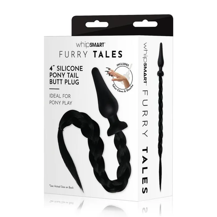 Anal Whipsmart Furry Tales Black Pony Play Butt Plug Anal Whipsmart Furry Tales Black Pony Play Butt Plug