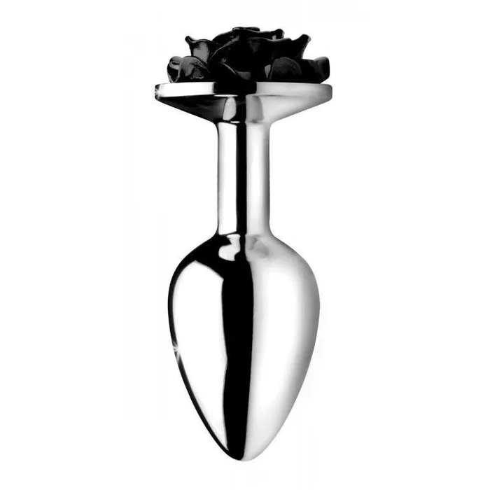 Anal XR Brands Booty Sparks Black Rose Anal Plug Large Anal XR Brands Booty Sparks Black Rose Anal Plug Large