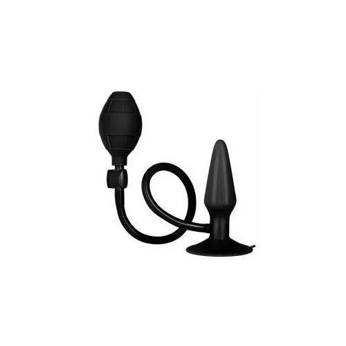Black Booty Call Pumper Silicone Inflatable Small Anal Plug California Exotic Anal