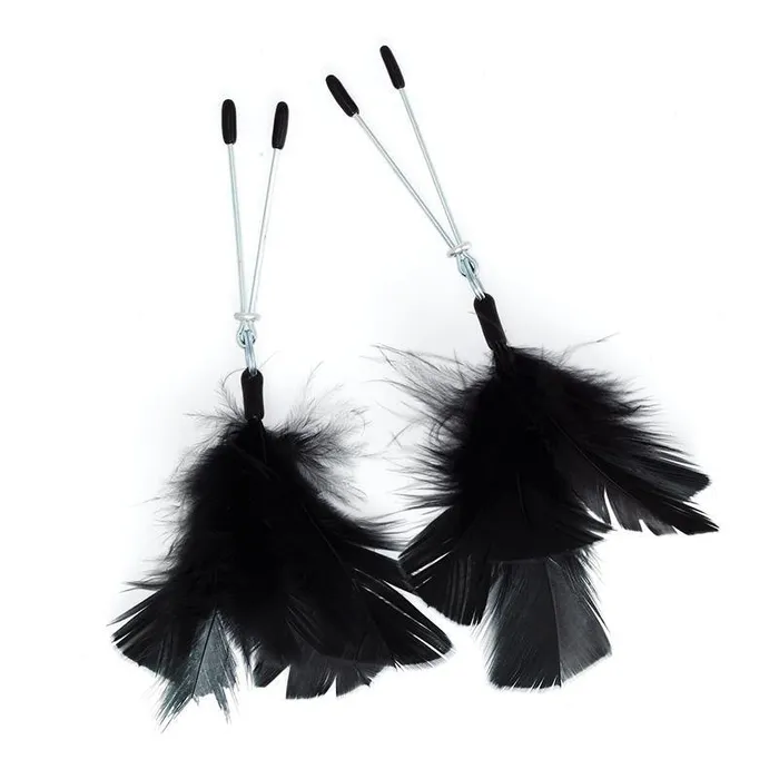 Black Feather Nipple Clamps Rimba Anal