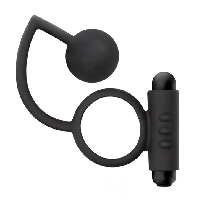 Blush Novelties Male Sex Toys Anal Adventures Platinum Ball With Vibrating Cock Ring