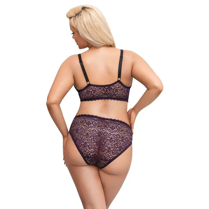 Cottelli Collection Teddies And Bodies Cottelli Curves Delicate Lace Bralette And Briefs Size XXXXL Cottelli Collection Teddies And Bodies Cottelli Curves Delicate Lace Bralette And Briefs Size XXXXL