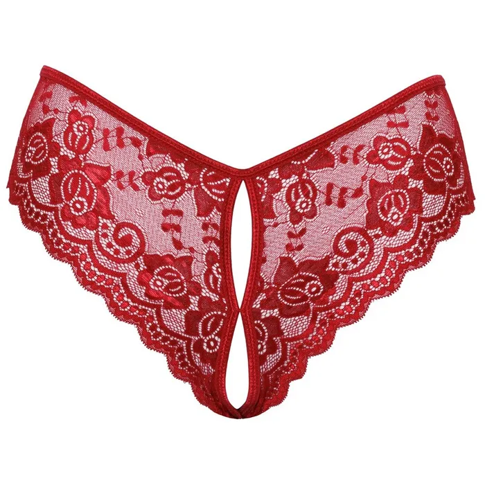 Cottelli Crotchless Panty Red Size Medium Cottelli Collection Female Sex Toys Cottelli Crotchless Panty Red Size Medium Cottelli Collection Female Sex Toys
