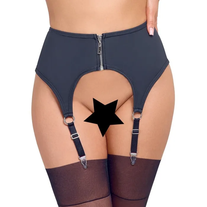 Cottelli Zip Suspender Belt Size X Large Cottelli Collection Male Sex Toys