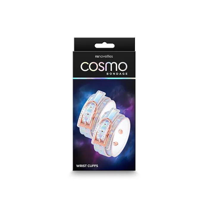 Couples NS Novelties Cosmo Bondage Wrist Cuffs Rainbow Metallic Rainbow Restraints Couples NS Novelties Cosmo Bondage Wrist Cuffs Rainbow Metallic Rainbow Restraints