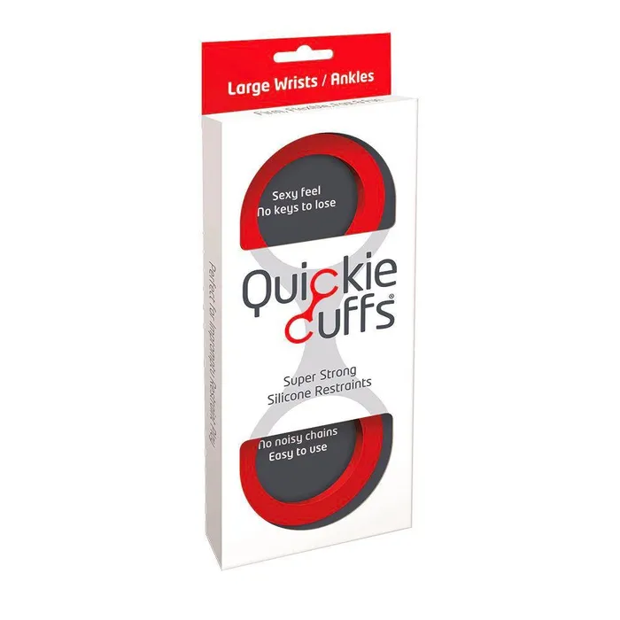 Creative Conceptions Restraints Quickie Cuffs Large Red Ankle Or Wrist Cuffs
