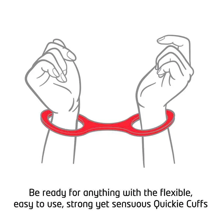 Creative Conceptions Restraints Quickie Cuffs Large Red Ankle Or Wrist Cuffs Creative Conceptions Restraints Quickie Cuffs Large Red Ankle Or Wrist Cuffs