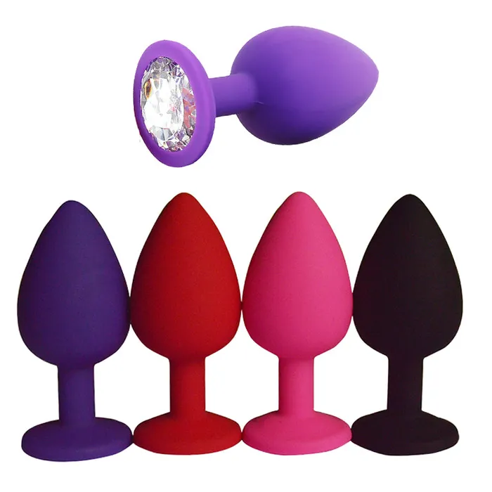 DB Global Surplus Anal SML 100Silicone Butt Plug Anal Plugs Unisex Sex Stopper 3 Different Size Adult Toys for MenWomen Anal Trainer For Couples SM