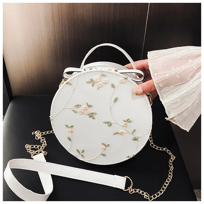 DB Global Surplus Hot Sale Sweet Lace Round Handbags High Quality PU leather Women Crossbody Bags Female Small Fresh Flower Chain Shoulder Dildos DB Global Surplus Hot Sale Sweet Lace Round Handbags High Quality PU leather Women Crossbody Bags Female Small Fresh Flower Chain Shoulder Dildos