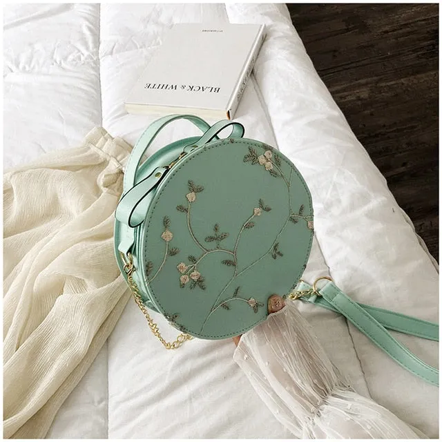 DB Global Surplus Hot Sale Sweet Lace Round Handbags High Quality PU leather Women Crossbody Bags Female Small Fresh Flower Chain Shoulder Dildos DB Global Surplus Hot Sale Sweet Lace Round Handbags High Quality PU leather Women Crossbody Bags Female Small Fresh Flower Chain Shoulder Dildos