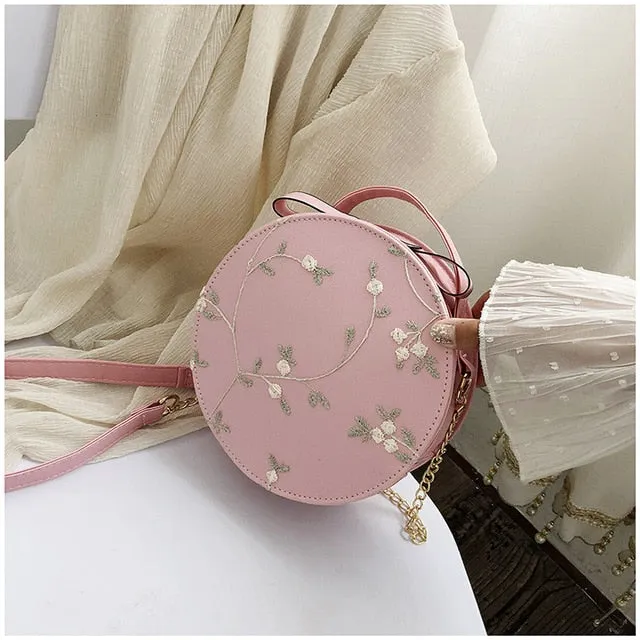 DB Global Surplus Hot Sale Sweet Lace Round Handbags High Quality PU leather Women Crossbody Bags Female Small Fresh Flower Chain Shoulder Dildos DB Global Surplus Hot Sale Sweet Lace Round Handbags High Quality PU leather Women Crossbody Bags Female Small Fresh Flower Chain Shoulder Dildos