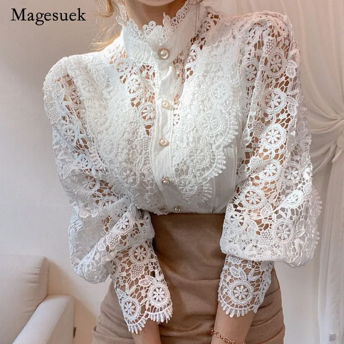 DB Global Surplus Petal Sleeve Stand Collar Hollow Out Flower Lace Patchwork Shirt Femme Blusas Allmatch Women Lace Blouse Button White Top 12419 Male Sex Toys DB Global Surplus Petal Sleeve Stand Collar Hollow Out Flower Lace Patchwork Shirt Femme Blusas Allmatch Women Lace Blouse Button White Top 12419 Male Sex Toys