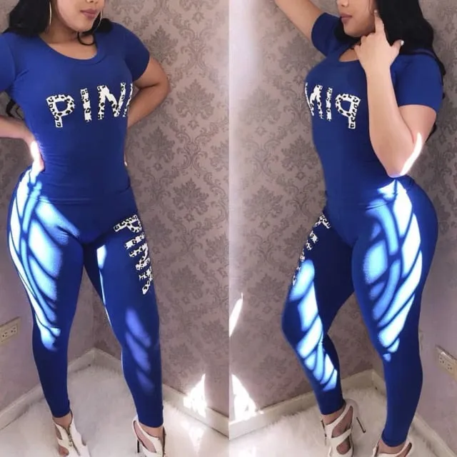 DB Global Surplus Plus Size Casual 2 Piece Sets Womens Suit Tracksuits Set Pink Letter Print Plus Size Sweatsuit 3XL Top And Skinny Pants 2pcs Outfits DB Global Surplus Plus Size Casual 2 Piece Sets Womens Suit Tracksuits Set Pink Letter Print Plus Size Sweatsuit 3XL Top And Skinny Pants 2pcs Outfits