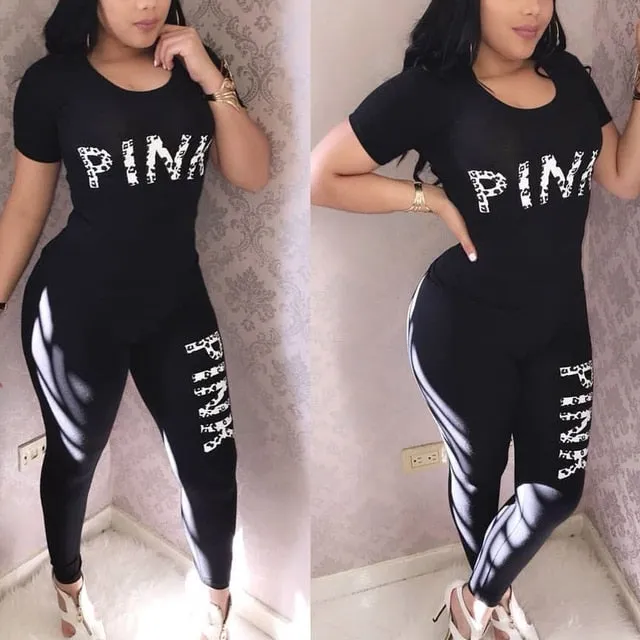 DB Global Surplus Plus Size Casual 2 Piece Sets Womens Suit Tracksuits Set Pink Letter Print Plus Size Sweatsuit 3XL Top And Skinny Pants 2pcs Outfits DB Global Surplus Plus Size Casual 2 Piece Sets Womens Suit Tracksuits Set Pink Letter Print Plus Size Sweatsuit 3XL Top And Skinny Pants 2pcs Outfits
