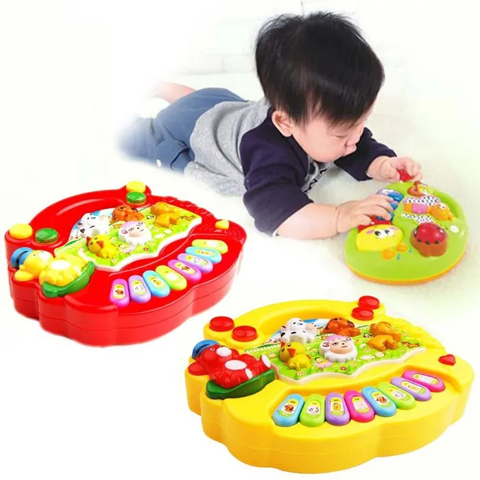 DB Global Surplus Vibrators Baby Kids Music Musical Instrument Toy Developmental Animal Farm Piano Luminous Sound Educational Toys For Kids Children Gift DB Global Surplus Vibrators Baby Kids Music Musical Instrument Toy Developmental Animal Farm Piano Luminous Sound Educational Toys For Kids Children Gift