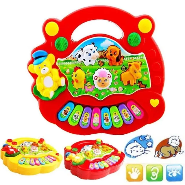 DB Global Surplus Vibrators Baby Kids Music Musical Instrument Toy Developmental Animal Farm Piano Luminous Sound Educational Toys For Kids Children Gift DB Global Surplus Vibrators Baby Kids Music Musical Instrument Toy Developmental Animal Farm Piano Luminous Sound Educational Toys For Kids Children Gift