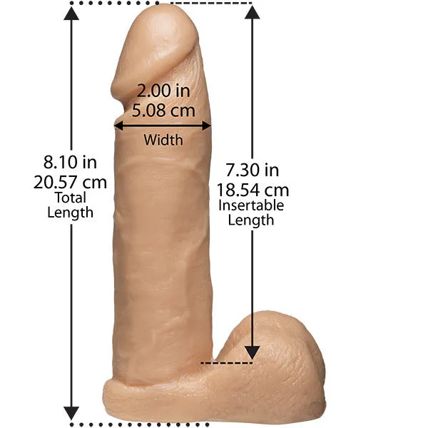 Dildos Doc Johnson VacULock 8 Inch Realistic Cock With Ultra Harness Dildos Doc Johnson VacULock 8 Inch Realistic Cock With Ultra Harness