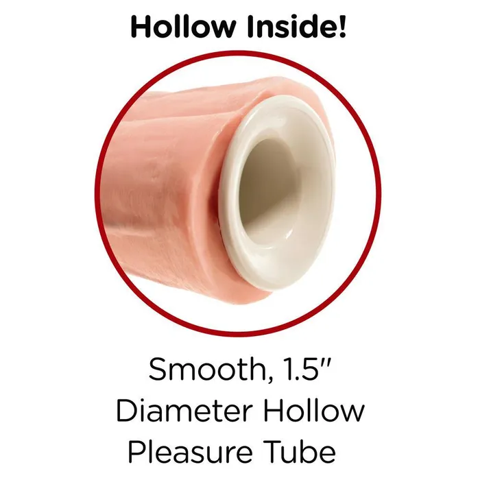 Dildos King Cock 11 Inch Flesh Two Cocks One Hole Hollow StrapOn PipeDream Dildos King Cock 11 Inch Flesh Two Cocks One Hole Hollow StrapOn PipeDream