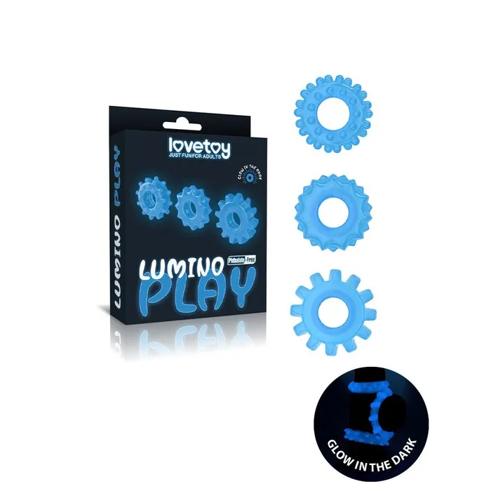 Dildos Lovetoy Lovetoy Glow In The Dark Lumino Play Cock Rings X3 Dildos Lovetoy Lovetoy Glow In The Dark Lumino Play Cock Rings X3