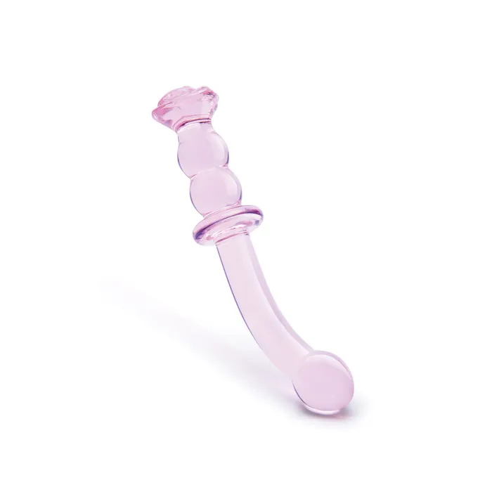 Dream Toys Dildos Glaze Glass Rosebud GSpot Dildo Dream Toys Dildos Glaze Glass Rosebud GSpot Dildo