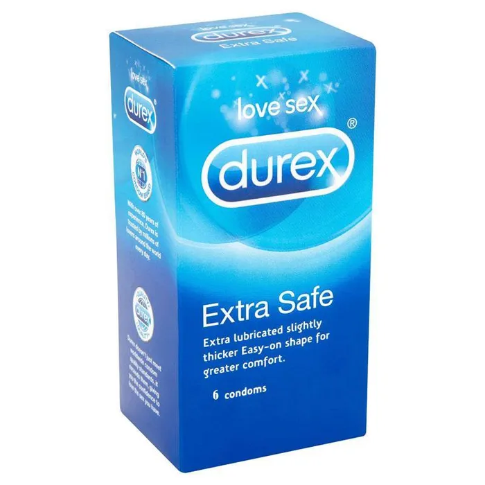 Durex Extra Safe 6 Pack Condoms Durex Condoms Male Sex Toys