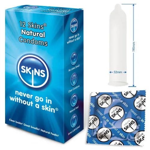Female Sex Toys So Luxe Skins Condoms Natural 12 Pack