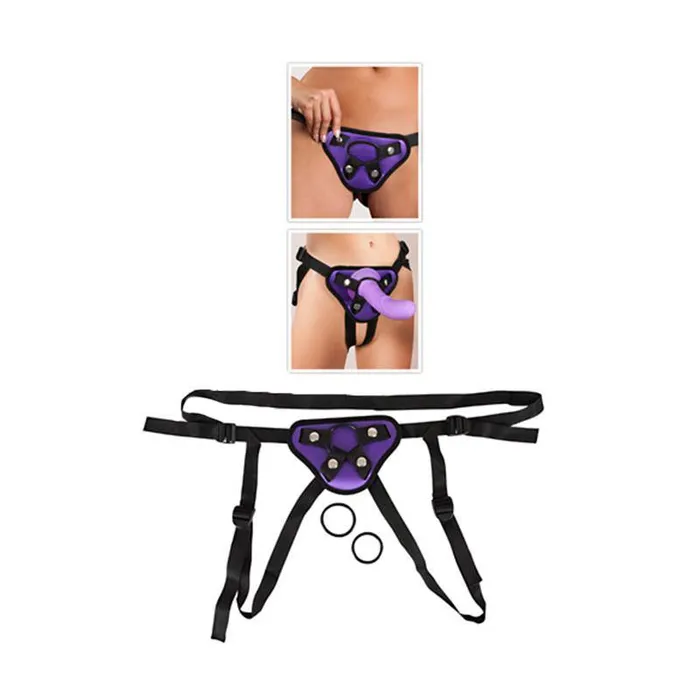 Female Sex Toys You2Toys Purple And Black Universal Harness Strap On