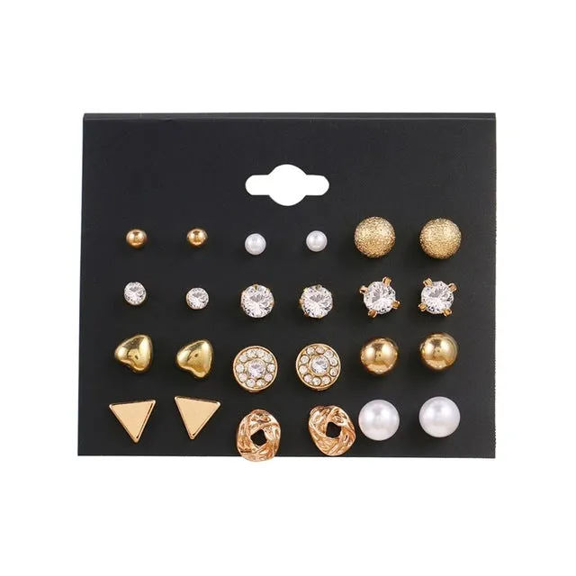 FNIO Women39s Earrings Set Pearl Earrings For Women Bohemian Fashion Jewelry 2020 Geometric Crystal Heart Stud Earrings DB Global Surplus Anal FNIO Women39s Earrings Set Pearl Earrings For Women Bohemian Fashion Jewelry 2020 Geometric Crystal Heart Stud Earrings DB Global Surplus Anal