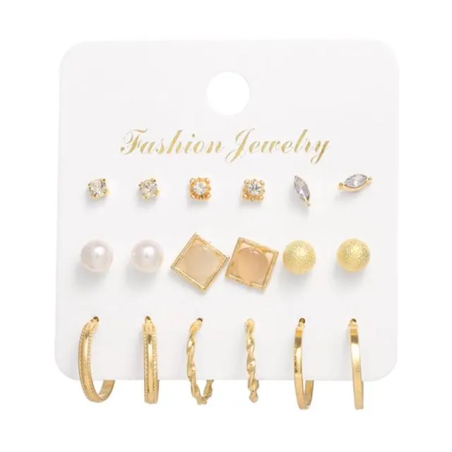 FNIO Women39s Earrings Set Pearl Earrings For Women Bohemian Fashion Jewelry 2020 Geometric Crystal Heart Stud Earrings DB Global Surplus Anal FNIO Women39s Earrings Set Pearl Earrings For Women Bohemian Fashion Jewelry 2020 Geometric Crystal Heart Stud Earrings DB Global Surplus Anal