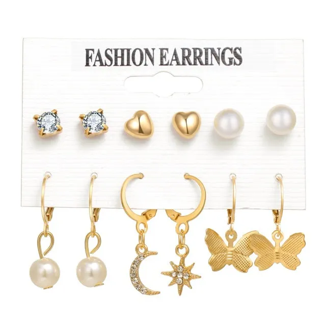 FNIO Women39s Earrings Set Pearl Earrings For Women Bohemian Fashion Jewelry 2020 Geometric Crystal Heart Stud Earrings DB Global Surplus Anal FNIO Women39s Earrings Set Pearl Earrings For Women Bohemian Fashion Jewelry 2020 Geometric Crystal Heart Stud Earrings DB Global Surplus Anal