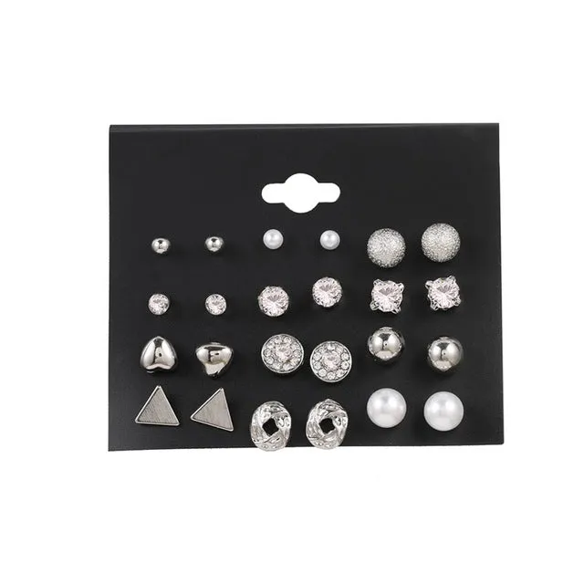 FNIO Women39s Earrings Set Pearl Earrings For Women Bohemian Fashion Jewelry 2020 Geometric Crystal Heart Stud Earrings DB Global Surplus Anal FNIO Women39s Earrings Set Pearl Earrings For Women Bohemian Fashion Jewelry 2020 Geometric Crystal Heart Stud Earrings DB Global Surplus Anal
