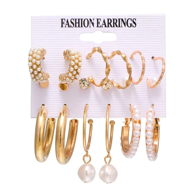 FNIO Women39s Earrings Set Pearl Earrings For Women Bohemian Fashion Jewelry 2020 Geometric Crystal Heart Stud Earrings DB Global Surplus Anal FNIO Women39s Earrings Set Pearl Earrings For Women Bohemian Fashion Jewelry 2020 Geometric Crystal Heart Stud Earrings DB Global Surplus Anal