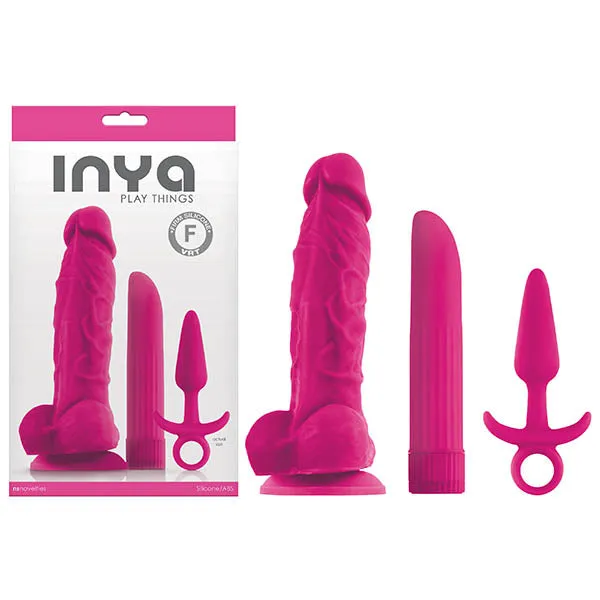 Inya Play Things Pink Kit Set of 3 NS Novelties Anal