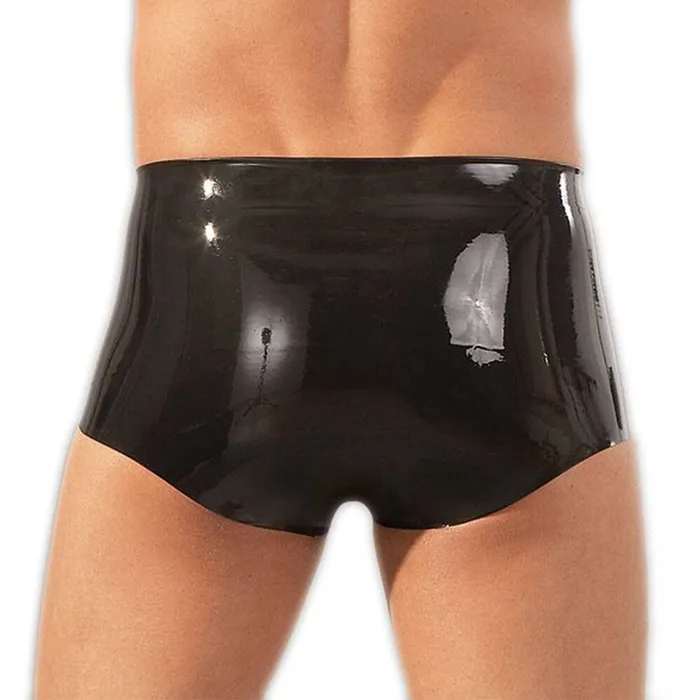 Latex Boxers With Penis Sleeve Black Size SM The Late X Male Sex Toys Latex Boxers With Penis Sleeve Black Size SM The Late X Male Sex Toys