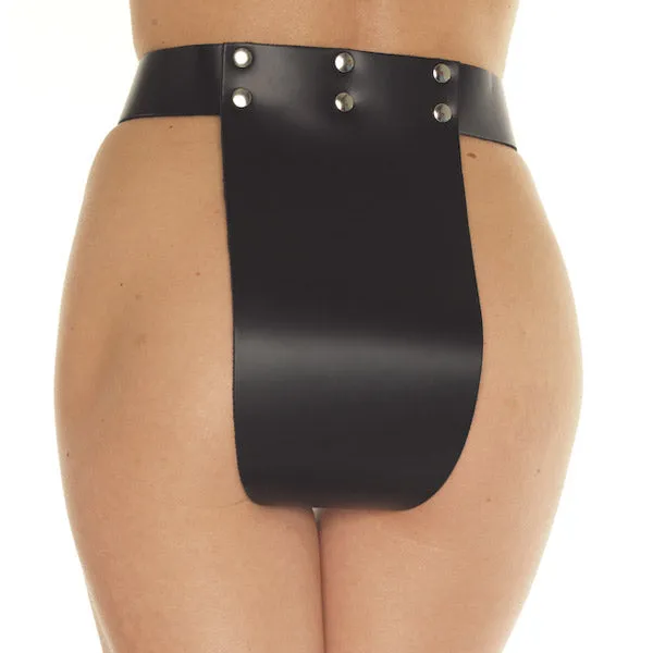 Leather Chastity Brief So Luxe Male Sex Toys