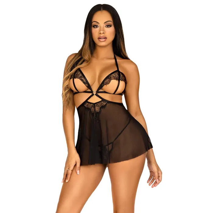 Leg Avenue Lingerie Leg Avenue Open Cup Babydoll And Panty Size Small Male Sex Toys Leg Avenue Lingerie Leg Avenue Open Cup Babydoll And Panty Size Small Male Sex Toys