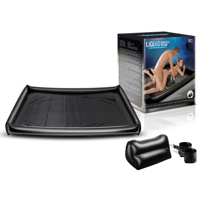 Liquid Blocker Play Mat King Size King Size Inflatable Play Mat with Love Cushion Cuffs Excellent Power Couples
