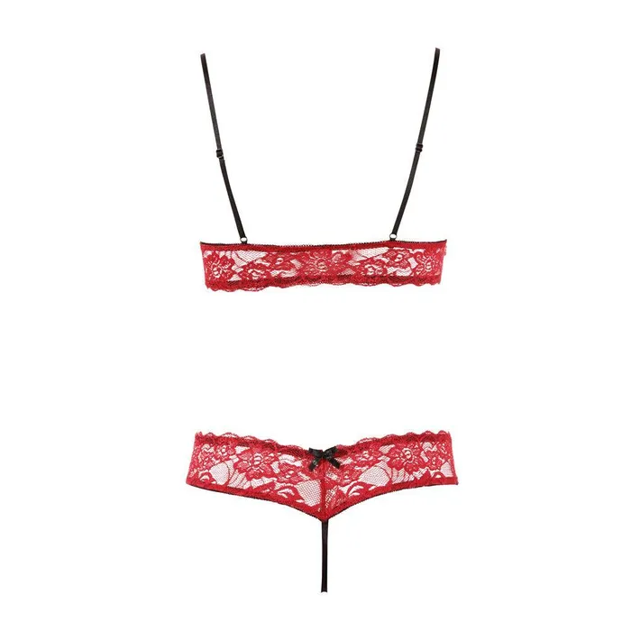 Male Sex Toys Cottelli Collection Cottelli Bra Set Open Cup and Crotchless Set Size Medium Male Sex Toys Cottelli Collection Cottelli Bra Set Open Cup and Crotchless Set Size Medium
