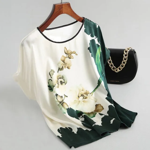 Male Sex Toys DB Global Surplus Fashion Floral Print Blouse Pullover Ladies Silk Satin Blouses Plus Size Batwing Sleeve Vintage Print Casual Short Sleeve Tops Male Sex Toys DB Global Surplus Fashion Floral Print Blouse Pullover Ladies Silk Satin Blouses Plus Size Batwing Sleeve Vintage Print Casual Short Sleeve Tops