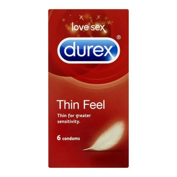Male Sex Toys Durex Thin Feel 6 Pack Condoms Durex Condoms