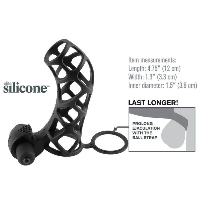 Male Sex Toys Fantasy Xtensions Silicone Extreme Power Vibrating Cock Cage PipeDream Male Sex Toys Fantasy Xtensions Silicone Extreme Power Vibrating Cock Cage PipeDream