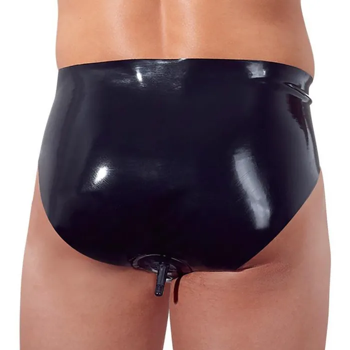 Male Sex Toys Latex Briefs with Anal Plug Size Small The Late X Male Sex Toys Latex Briefs with Anal Plug Size Small The Late X