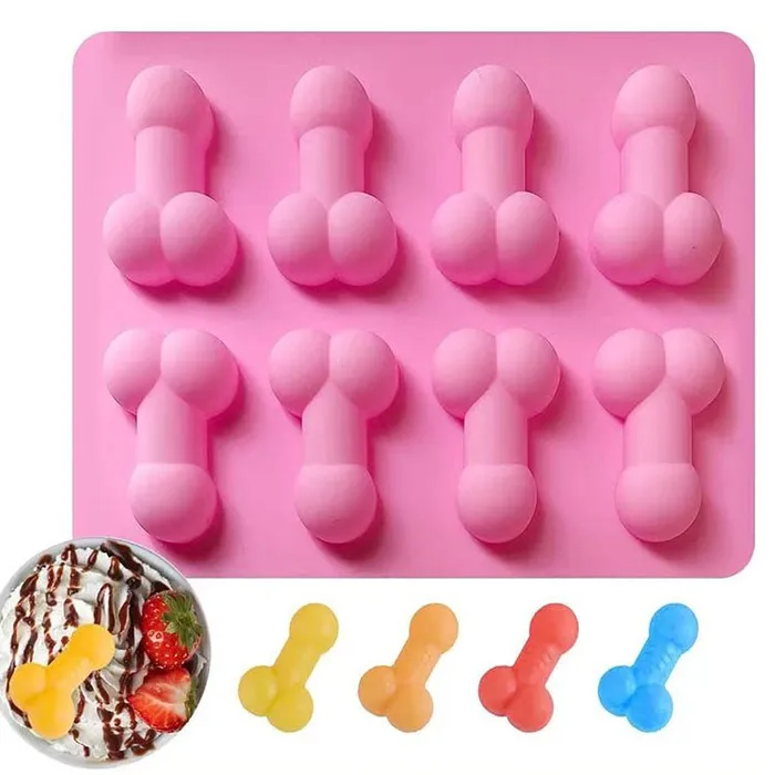 Male Sex Toys OSensual 8 Cavity Small Penis Silicone Mold for cake