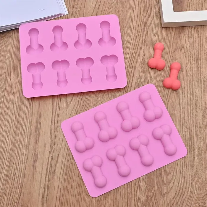 Male Sex Toys OSensual 8 Cavity Small Penis Silicone Mold for cake